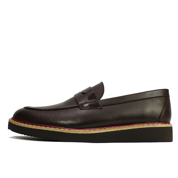 03 MOCASSIN EN CUIR MARRON